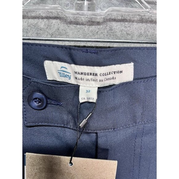Tilley Wanderer Brooks Pants Wanderer Collection Navy Size 32 NWT Gorpcore - Picture 4 of 10